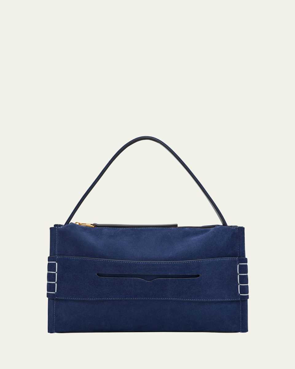 Loafer Medium Heavy Suede Crossbody Bag